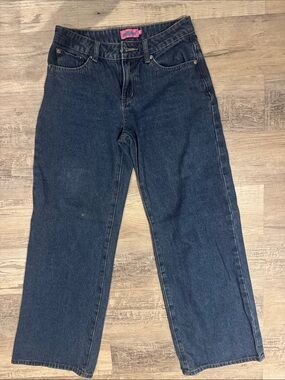 Edikted Women's Navy Straight Leg Jeans